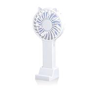 Petit Mini Ventilateur, Ventilateur Portable, Ventilateur de Bureau Rechargeable par USB, 3 Vitesses, Ventilateur de Refroidissement pour la Maison/Bureau/école/extérieur à Fort Flux d'air
