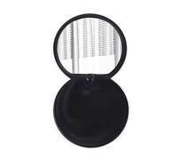 Petit Miroir De Maquillage Pliant Portable,Mini Miroir Créatif,Couvercle Coulissant,Déterminer,Mini Miroir De Poche,1pc - Type Black #A