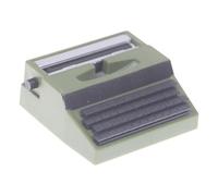 Petit modèle de machine à écrire classique décoratif pour bureau, idéal pour les amateurs de maisons de poupées et les amateurs d'histoire, accessoire de machine à écrire