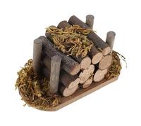 Petit Modèle De Pile De Cheminée À Bois - 1:12 Bois De Chauffage De Maison De Vintage, Accessoire Miniature De Cuisine | Figurine en Rondins De Jardin Féerique, Décor De Foyer Rustique Et Confo