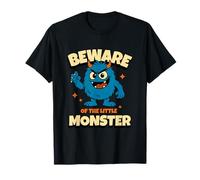 Petit Monstre Bleu Alerte Bébé Tout-Petits Enfant Chaos T-Shirt