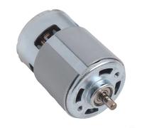 Petit moteur CC 21 V RS755 à arbre en forme de D pour tondeuse à gazon électrique, lave-auto et coupe-herbe alimenté au lithium - Construction métallique, design à arbre long, type 755