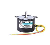 Petit Moteur Électrique Synchrone à Aimant Permanent pour Tourne-disque 50KTYZ 220V AC 10W 0.5A 2.5/20RPM CW/CCW Métal à Couple Élevé (20 RMP)