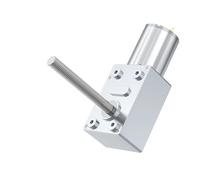 Petit moteur réducteur à engrenage à vis sans fin JGY370-M6, 6V ~ 24V, 1~375 tr/min, longueur d'arbre 50MM, moteur réducteur à engrenage à vis sans fin avant et arrière réglable(6RPM,24V Bracket Mot