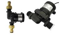 Petit moteur sans balais DC12V/24V, 1/2 pouces, 900L/H, pompe à eau, chauffe-eau, Booster de douche, pompe de circulation de refroidissement de l'eau et de l'air chaud(12V wiring,16mm and EU adapter)