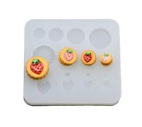 Petit moule à biscuits en silicone en forme de fraise pour projets artistiques et modèles alimentaires réalistes, artisanat cadeau