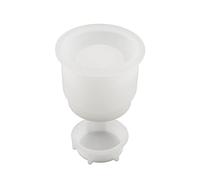 Petit moule en silicone pour pot de ciment - Fournitures artisanales - Moule en résine pour le stockage - Décoration d'intérieur - Cadeau en silicone pour tasse en ciment