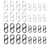 Petit mousqueton en métal avec anneau en forme de S à double ouverture à ressort, porte-clés pour randonnée, camping