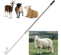 Petit mouton attrape-patte crochet, bâton de berger Crook mouton attrape-mouton crochet piège à jambe de volaille poteau, indispensable pour les fermes et les fermes d’élevage Capture de grappin