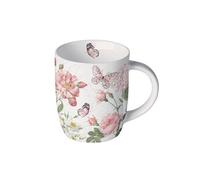 Petit mug papillons et fleurs romantiques