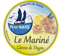 Petit Navire Emietté de Thon le Mariné Citron & Thym Boîte 110g