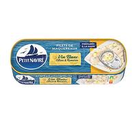 PETIT NAVIRE - Filets de Maquereau Savoureux au Vin Blanc, Citron et Romarin, Boîte 175g