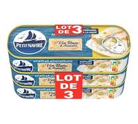 PETIT NAVIRE FILETS DE MAQUEREAUX VIN BLANC AROMATES SANS ARÔME AJOUTÉ 175GX3 525G - PETIT NAVIRE - LOT DE 3 - Offre Special