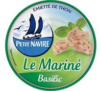 Petit Navire de Thon le Mariné Basilic la Boîte 110g Emietté