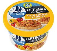 PETIT NAVIRE LES TARITINABLES DE THON DUO POIVRONS TOMATES 125G - PETIT NAVIRE - LOT DE 4 - Offre Special