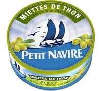 Petit Navire Miettes de Thon à l’Huile d’Olive Vierge Extra 160g (lot de 5)