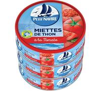 PETIT NAVIRE - Miettes De Thon À La Tomate 80G - Lot De 4 - Vendu Par Lot