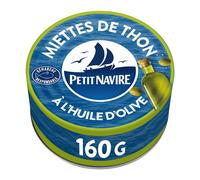 Petit Navire – Miettes de thon à l'huile d'olive vierge extra – Boîte 104 g net égoutté
