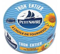 PETIT NAVIRE | Petit Navire Thon Entier À L'Huile De Tournesol 1/5 160G | Lot De (3) | livraison offerte