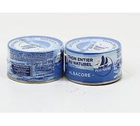 PETIT NAVIRE - Thon Albacore Naturel en conserve, Lot 2x93g, Riche en Protéines et Oméga-3, Idéal salades et sandwichs
