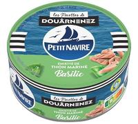 Petit Navire Thon Basilic Mariné Émietté 110g - Savoureux mélange d'ingrédients frais - Spécialité de la mer - Prêt à déguster - Catégorie: - Le Lot De 4