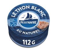 PETIT NAVIRE Thon blanc au naturel MSC - 112 g