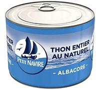 PETIT NAVIRE - Thon Naturel Démarche Responsable - Format Pratique 2X93G - Idéal pour Vos Plats Salés - Savoureux et Responsable - Lot De 3