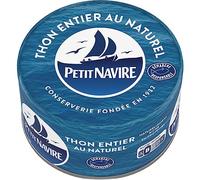PETIT NAVIRE - Thon Naturel Savoureux issu de la pêche responsable, Boîte 93g - Lot de 4