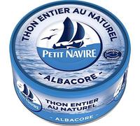 PETIT NAVIRE - Thon Naturel Savoureux issu d'une pêche raisonnée, Boîte 185g