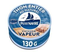 Petit Navire Thon vapeur nature - La boîte de 130g
