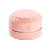 Petit nettoyeur de table, attrape-poussière rotatif à 360 degrés Dispositif calme avec brosse pour poils d'animaux de compagnie miettes Craft Room Tableau de bord de fenêtre