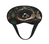 Petit nid d'oiseau. C'est un masque pour les yeux à bord noir. Le masque doux pour les yeux peut améliorer la qualité du sommeil et est adapté pour l'intérieur, l'extérieur et les voyages.