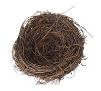 Petit nid d'oiseau, décor de nid d'oiseaux - Maison de nid tissée à la Main,Accessoires à Cage d'oiseau à Base Plate pour la Perruche Petite Maison de lit d'animaux pour décoration de Jardin