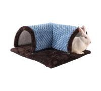 Petit nid tunnel - Lit tubulaire en peluche pour hamsters, cachettes confortables pour animaux, chinchillas, furets | écureuils, cochons d'Inde, habitat confortable pour les êtres vivants, Ru