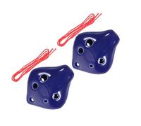 Petit Ocarina en Céramique 6 Trous Tonalité C, Lot de 2
