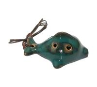 Petit ocarina professionnel avec 6 trous pour les doigts - Mélodies en Do - Facile à jouer - Instrument de voyage fabriqué à la main en céramique