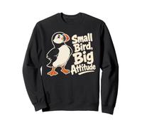Petit Oiseau Big Attitude Macareux Amoureux d'oiseaux de mer Sweatshirt