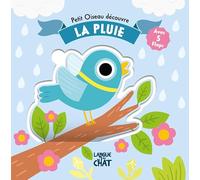Petit oiseau découvre la pluie - Livre avec flaps épais - Tout-carton - Éveil - Cache-cache - Dès 18 mois