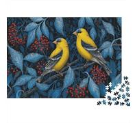 Petit Oiseau Jaune, mûrier Sauvage Rouge Arbre Cadeau Unique Décoration Intérieure Jeu ÉduChatif Challenge Toy Adultes & Enfants des 14 Ans 1000pcs (75x50cm)