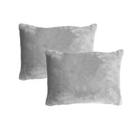 Petit Oreiller - 28 X 18 Cm Pour Animal De Compagnie, Soutien Du Cou, De La Taille Et Du Genou | Paquet De 2 Rouleaux De Coussins En Microbilles En Peluche - Oreiller De Dos En Flanelle Douce | Chiens