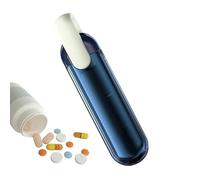 Petit organisateur de pilules - Organiseur de médicaments - Organiseur de pilules de voyage avec 3 compartiments - Pilulier quotidien pour sac de poche - Récipient portable pour pilules