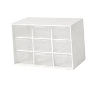 Petit organisateur de tiroir pour bureau, organisateur de perles, organisateur de bijoux, bureau, 9 tiroirs, blanc