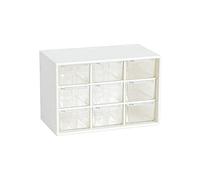 Petit organisateur en plastique avec tiroir transparent, 9 tiroirs boîtes de rangement pour cosmétiques, organisateur de maquillage adapté pour stocker des cosmétiques, toutes sortes d'articles pour