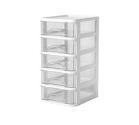 Petit organiseur de bureau empilable avec tiroirs transparents - Boîte de rangement pour la maison
