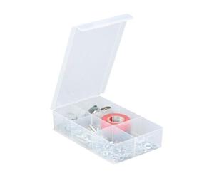 Petit Organiseur transparent 6 compartiments fixes Allit