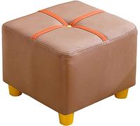 Petit Ottoman Carré Repose-Pieds Imperméable en Tissu Technique Pieds Antidérapants Tabouret Canapé Empilable pour Salon et Chambre à Coucher11x11