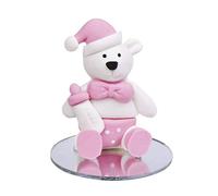 PETIT OURS BIBERON ROSE cod.EL32284 cm 4,2x4,2x4,5h by Varotto & Co.