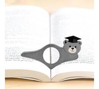 Petit ours Porte-Page Livre pour Pouce en Acrylique, Porte Page Léger et Lisse pour Lecture à Une Main, Accessoire de Lecture pour Romans, Manuels, Cahiers, Idée Cadeau Lecteurs B