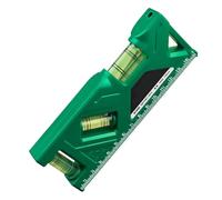 Petit outil de nivellement - Jauge à bulles magnétique, lecteur d'alignement compact, appareil de mesure ABS avec triple flacon | Instrument de calibrage vertical horizontal pour le support de cadre