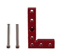 Petit outil de recherche de centre en alliage d’aluminium, guide de perçage à chevilles auto-centrant pour le travail du bois, mini équerre à 90° avec broches pour des